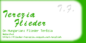 terezia flieder business card